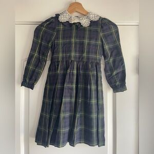 Vintage Gail Ingram English Made Girl’s Cotton Plaid Dress - 5